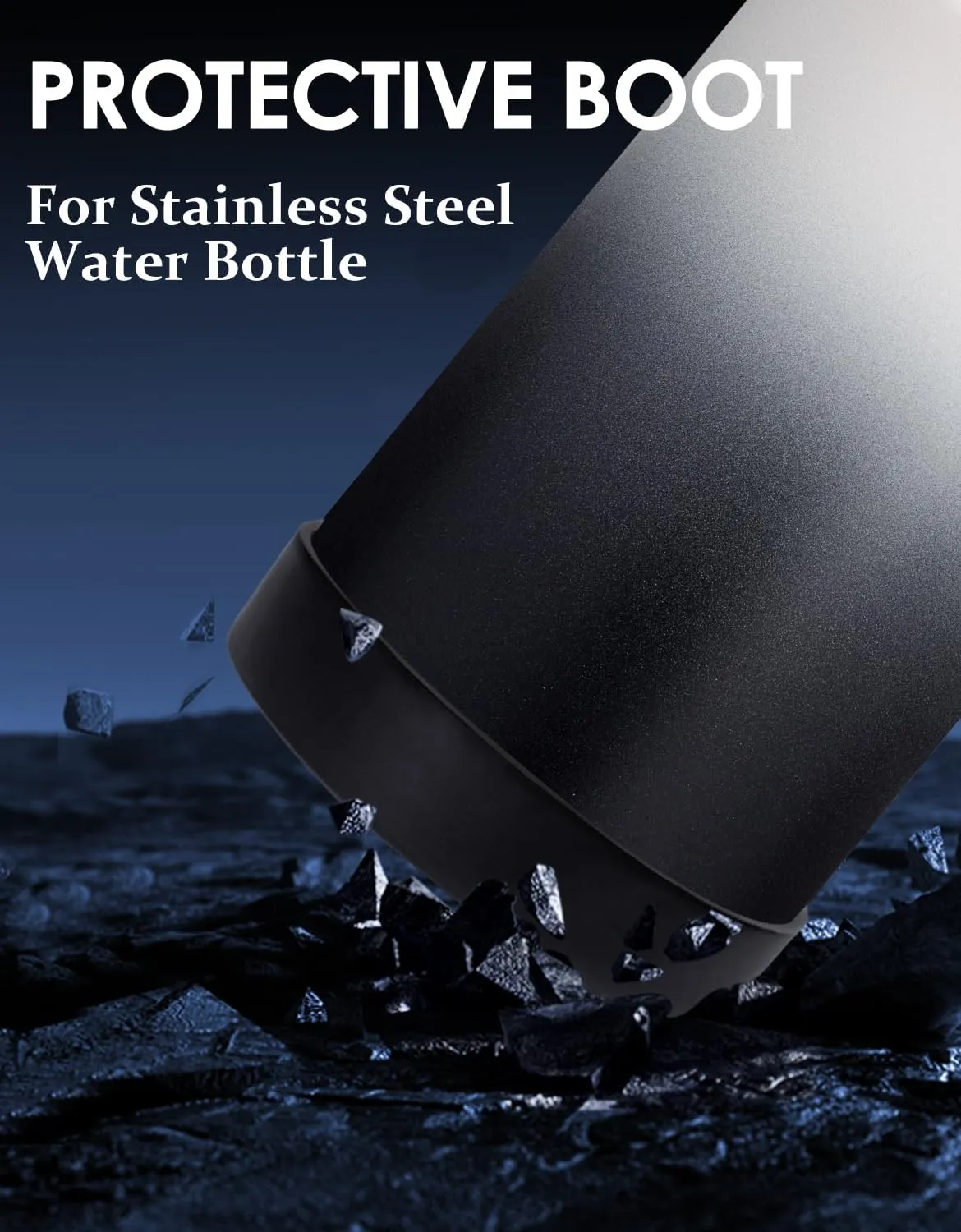 64 oz Insulated Water Bottle with Straw & Auto Spout Lids, Paracord Handle, Half Gallon Waterbottle Strap Carrier & Protective Boot, Wide Mouth Metal Canteen Thermo Mug, Leak-proof Sports