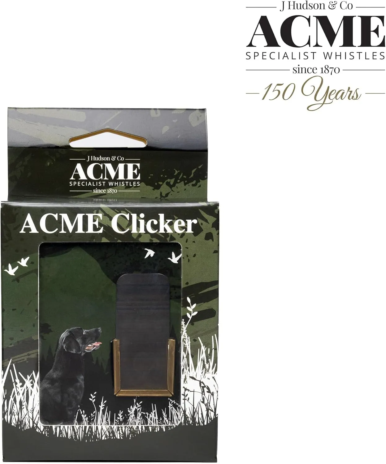 ACME Genuine 470 Dog Training Clicker Cricket - Positive Reinforcement, Loud & Reliable, WWII D-Day Paratrooper Memorabilia. Made in The UK. Solid Brass with a Antique Brass Finish