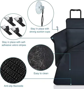 Car Boot Cover | Car Seat Covers for Dogs - Dog Seat Cover Car Boot Protection for Every Car Anti-Slip Lamination  Solid Dog Cover with Side Protection (73'' x 41.5'' x 15'') - Dog Travel Accessories