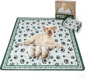 Gardner Pet Washable Dog Pee Pads, 72'' x 72'' Non Slip Dog Mats with Great Urine Absorption, Reusable Puppy Pee Pads for Potty Training - 1 Pack