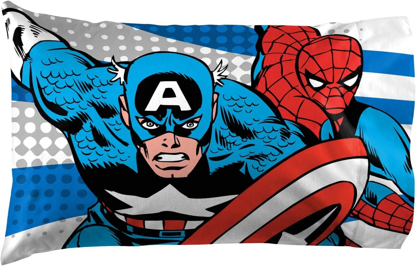 Jay Franco Comics Avengers Good Guys 4 Piece Twin Bed Set (Offical Marvel Product)