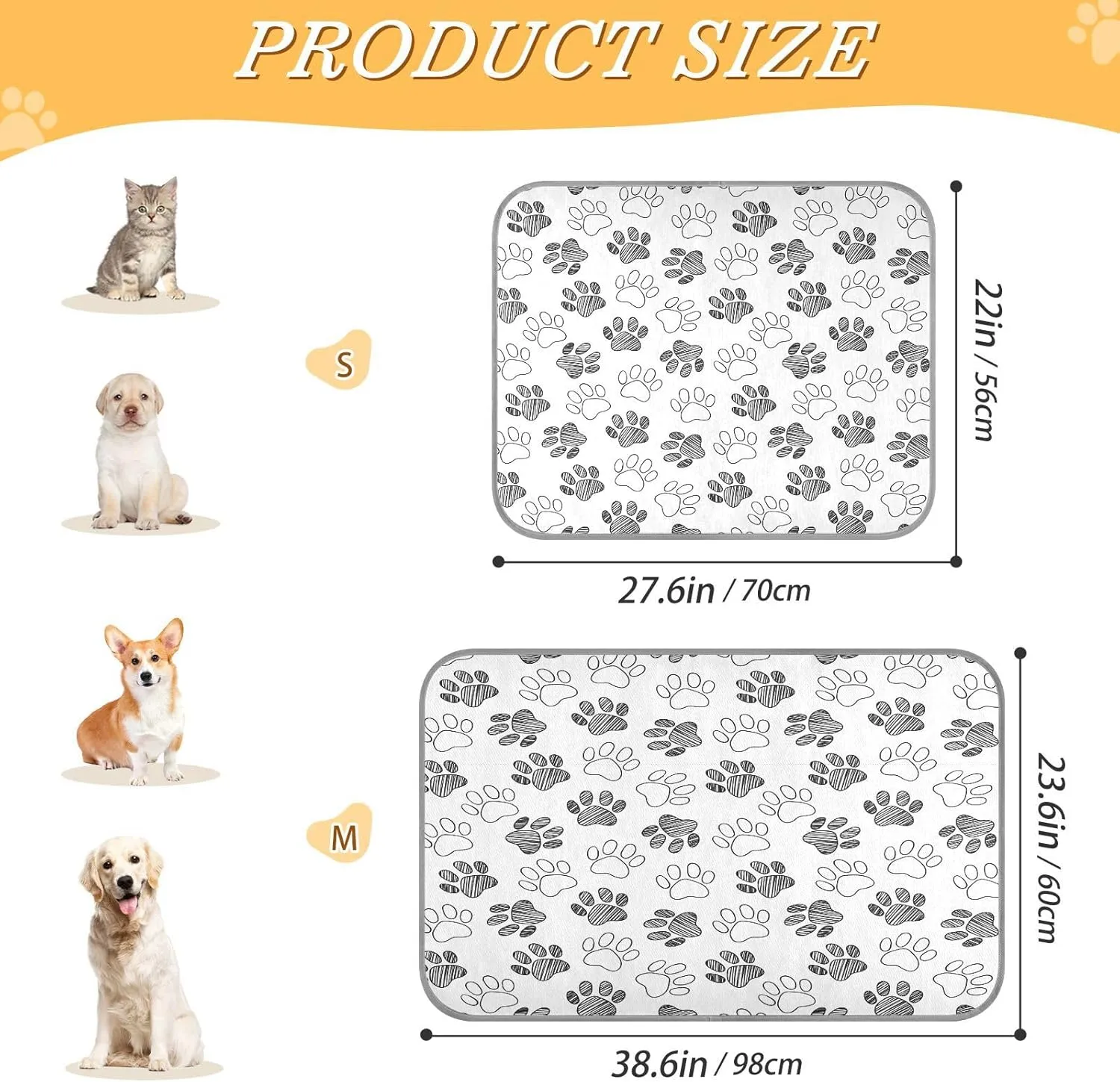 JSTEL Dog Cooling Pad Ice Silk Cooling Mat Washable Pet Cooling Mat Folding Summer Sleeping Mat 23.6x38.6 inch, Non-Toxic Gel, No Water or Electricity Needed for This Dog Cooling Pad