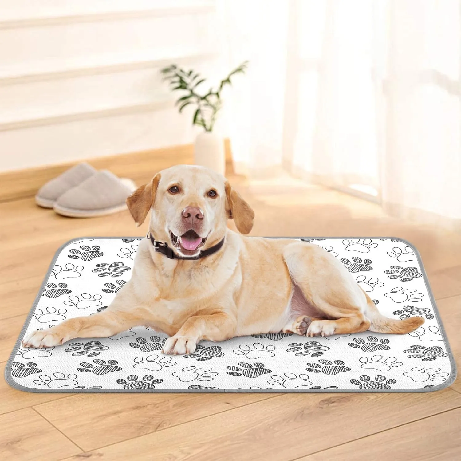 JSTEL Dog Cooling Pad Ice Silk Cooling Mat Washable Pet Cooling Mat Folding Summer Sleeping Mat 23.6x38.6 inch, Non-Toxic Gel, No Water or Electricity Needed for This Dog Cooling Pad