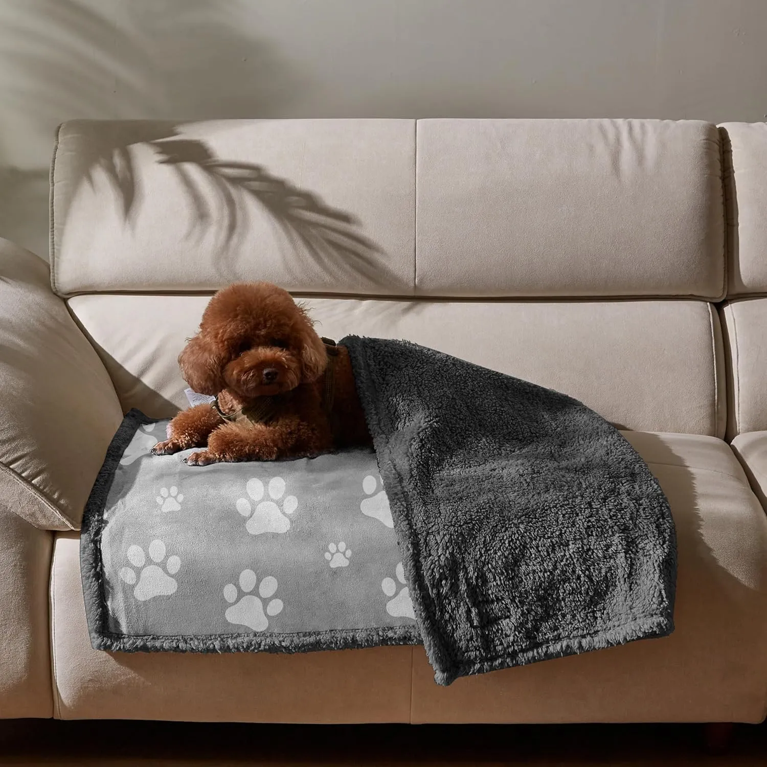 Kritter Planet Waterproof Sofa Blanket for Dogs, Pee Proof Reversible Couch Cover, Liquid Proof Furniture Protector, Washable, Hair Resistant, Stain Proof