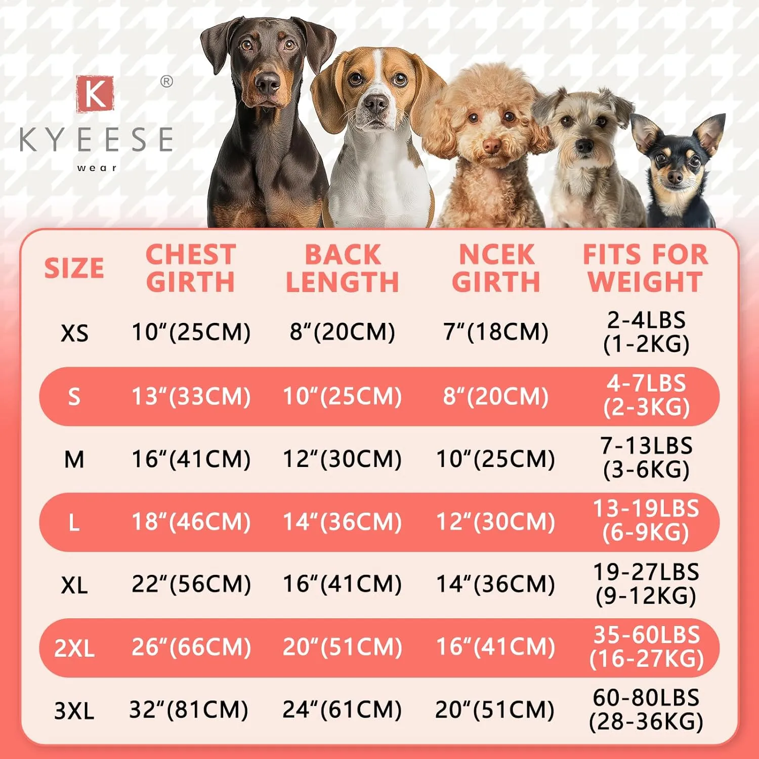 KYEESE Dog Sweater for Small Dogs - Soft Plaid with Bowtie Turtleneck, X-Small, Grey