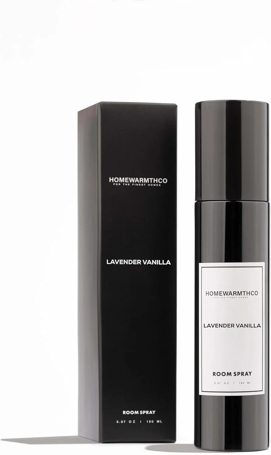 Lavender Vanilla Room Spray  5.07 oz Scented Air Freshener for Home, Office & Linen  Long-Lasting Linen Spray for Bedding, Pillows & Fabrics  Luxurious Home Fragrance