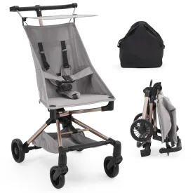 Lightweight Baby Stroller Under 10 lbs, Travel Strollers for Airplane with Carry Bag, One-Handed Fold Compact Umbrella Stroller - Adjustable Sun Canopy, 360 Wheels & 3-Point Safety Harness