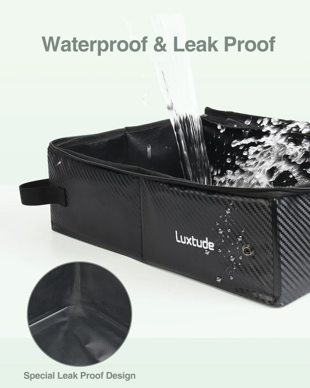 Luxtude Travel Litter Box for Cats, Portable Litter Box for Cats, Travel Cat Litters Box with Lid, Collasible Cat Litters Cases, No Smell and Easy Clean, No Leakage, Road Trip and Camping Essentials
