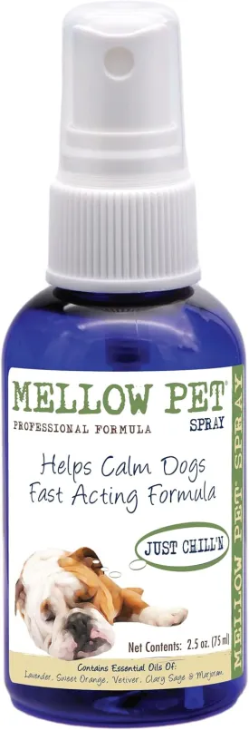 Mellow Pet Calming Spray 2.5 oz for Dogs |Travel Size | Cruelty-Free | Paraben-Free | Biodegradable and Non-Toxic | Made in The USA