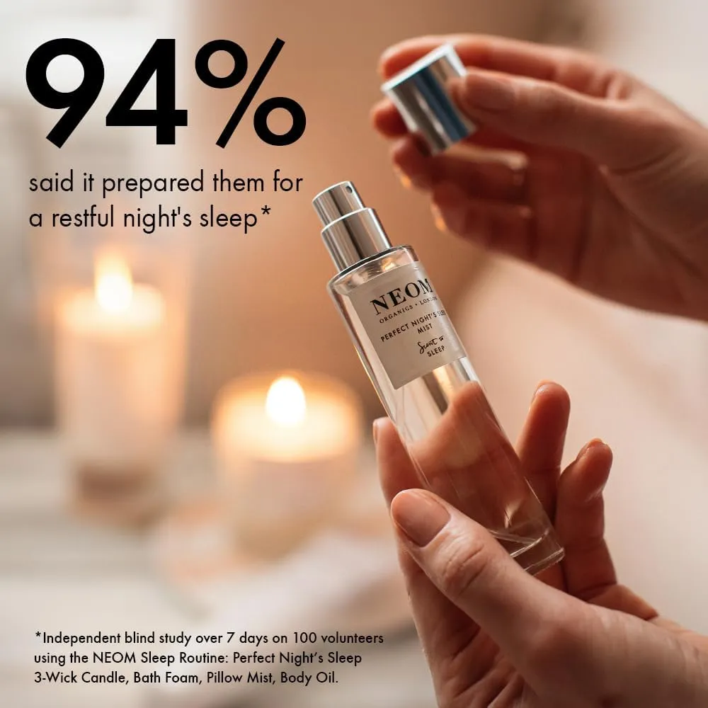 Neom - Lavender & Chamomile Mist for Body & Pillow, 1 Fl Oz | Perfect Night's Sleep Range | Essential Oils | Pillow Mist