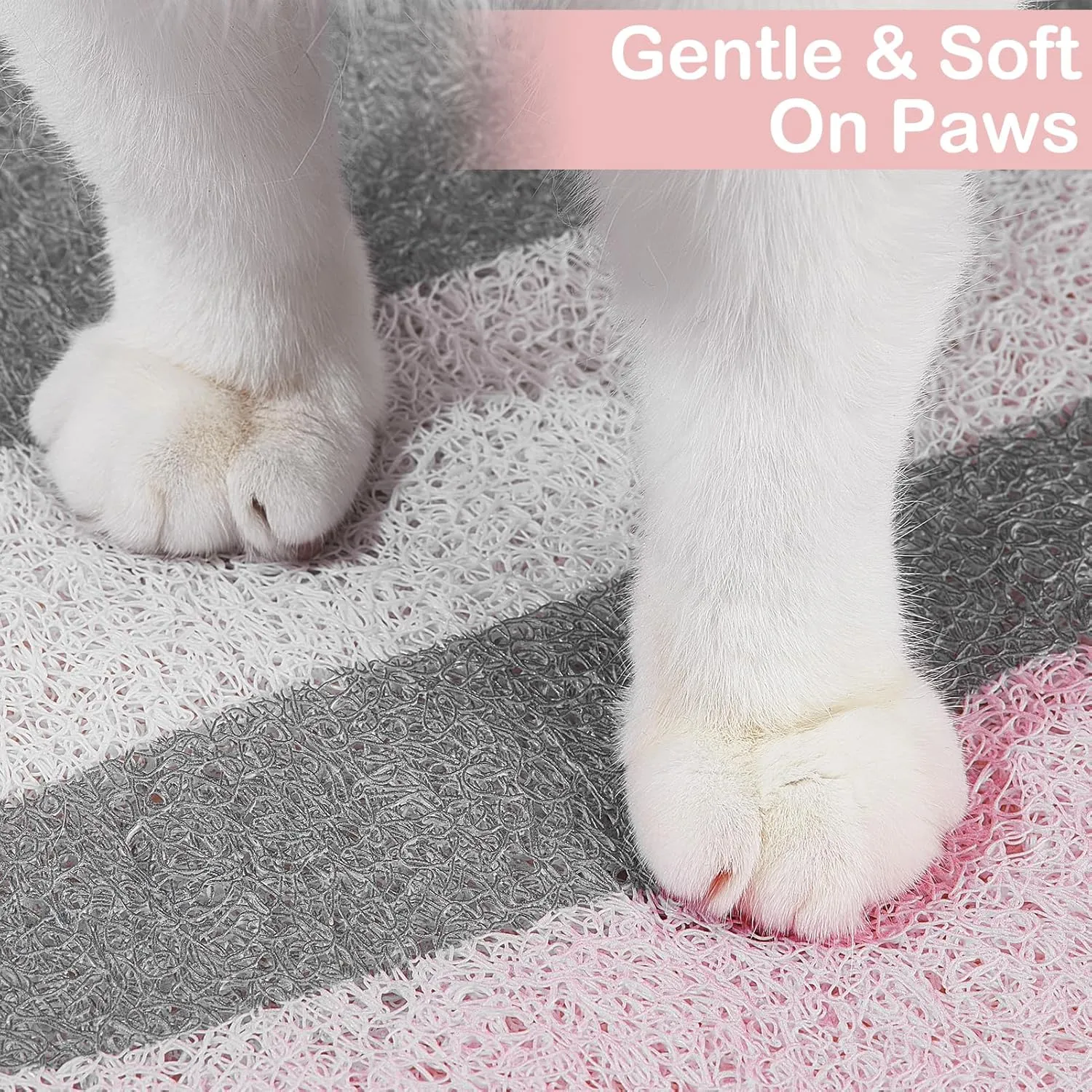 Unicorn Catcher Cat Litter Mat Quality Litter Box Mat Large Non-Slip Mat Cute Litter Trapping Mat Soft Cat Food Mat Easy to Clean