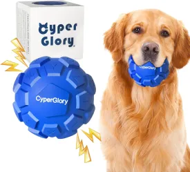 Upgraded Keyboard Dog Balls - Tough Durable Dog Toys with Improved Sound Activation for Aggressive Chewers, Relieves Anxiety, Cleans Teeth, Natural Rubber Dog Toy with Squeaker