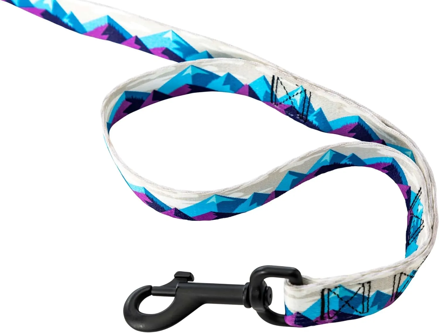 Wolfgang Heavy Duty Dog Leash, Pull-Tested to Over 800 lbs for Walking & Training, RockyPeaks Print, Dual Handle Large