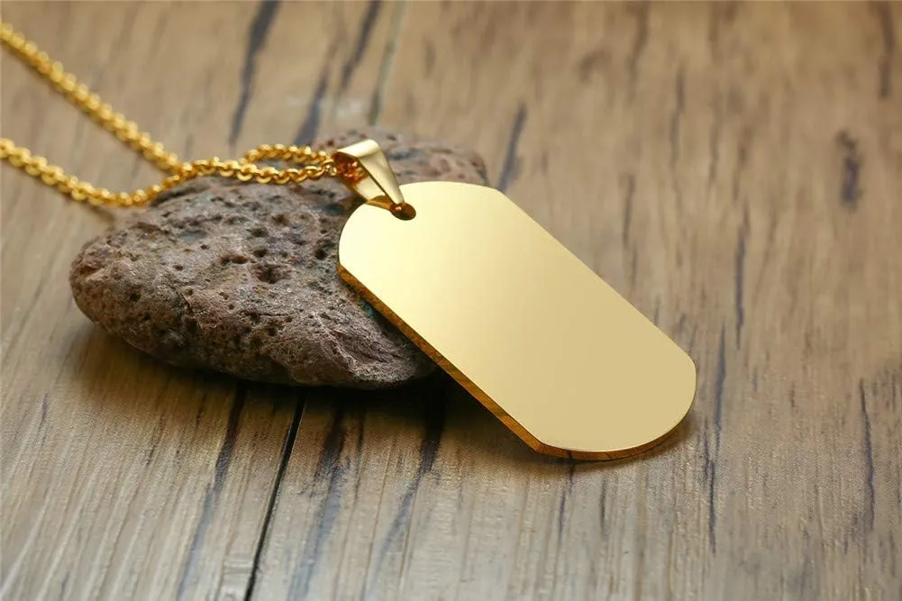 ZKXXJ Free Engraving Medical Necklace for Men Women Stainless Steel Custom Medical Alert ID Necklaces Dog Tag Pendant Sos Emergency Necklace Health Allergy Awareness Jewelry